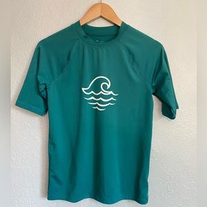 Art Class Target Rash Guard Swim Shirt Wave Design